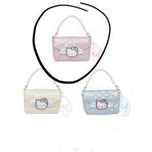 Sanrio Hello Kitty Quilted Love Letter Card Case Pink